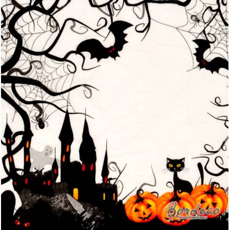 Serwetka decoupage firmy PAPER+ Halloween 33x33cm